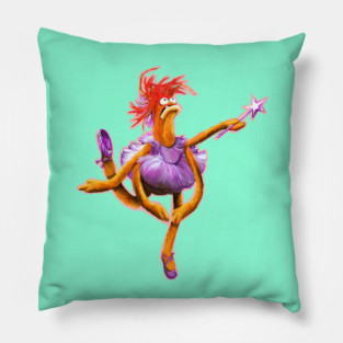 Prawn Lake - Pepe the King Prawn Ballerina Illustration Pillow