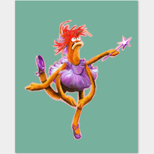 Prawn Lake - Pepe the King Prawn Ballerina Illustration Posters and Art