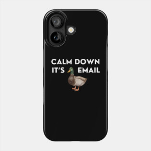 CALM DOWN, IT'S DUCKING EMAIL Phone Case