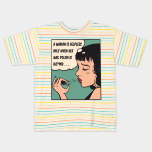 Pop Art Nail Polish Kids T-Shirt