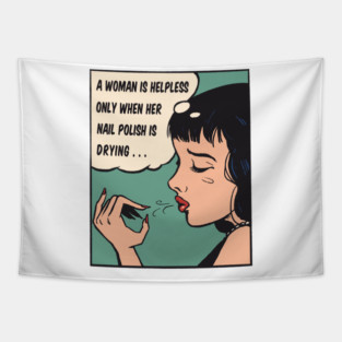 Pop Art Nail Polish Tapestry