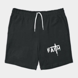 Faith Typograph Lettering Quote Shorts