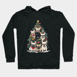 Cute French Bulldog Christmas tree, french bulldog lovers gifts and Merry Christmas Hoodie