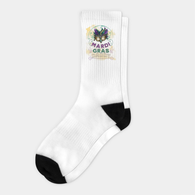 Mardis Gras Daddy Socks by WarFX Designs