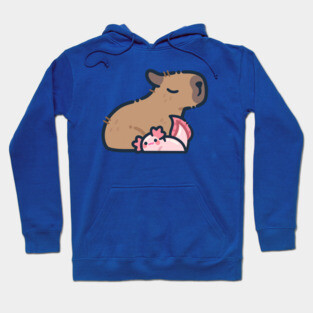 Capybara & Axolotl Friends Hoodie