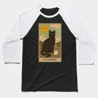 The Coffee - Cats Tarot Baseball T-Shirt