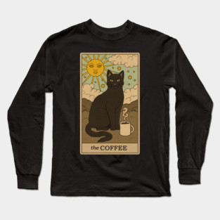The Coffee - Cats Tarot Long Sleeve T-Shirt