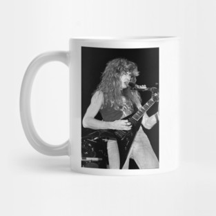 Dave Mustaine BW Photograph Mug
