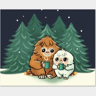 Sasquatch getting cozy Posters and Art