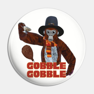 Gorilla Tag Thanksgiving Monke VR Gamer Pin