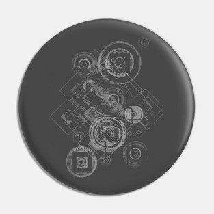 Abstract Geometry Pin