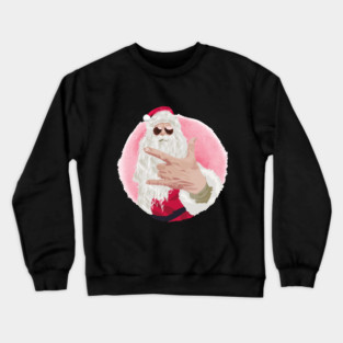 Rock and Roll Santa Crewneck Sweatshirt
