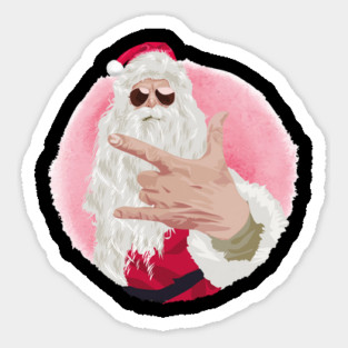 Rock and Roll Santa Magnet