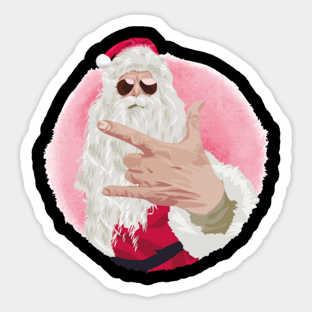Rock and Roll Santa Magnet by MCALTees