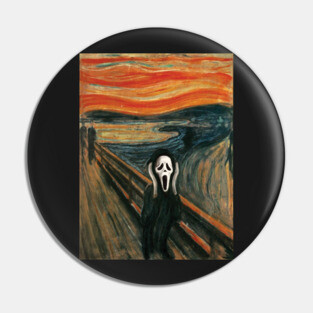 The Scream Parody Pin