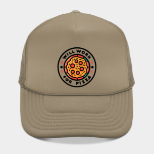 Will Work for Pizza Hat