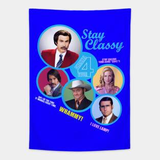 Anchorman Channel 4 News Team Tapestry