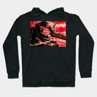 King Kong vs Pterodactyl Hoodie