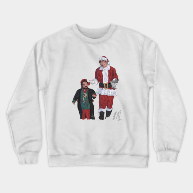Seinfeld: Cosmo Claus & Mickey the Elf Crewneck Sweatshirt by 51Deesigns