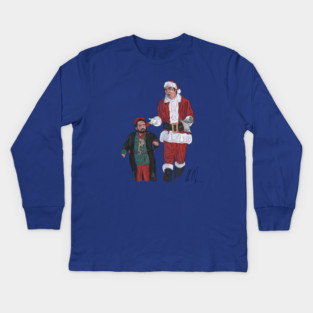 Seinfeld: Cosmo Claus & Mickey the Elf Kids Long Sleeve T-Shirt