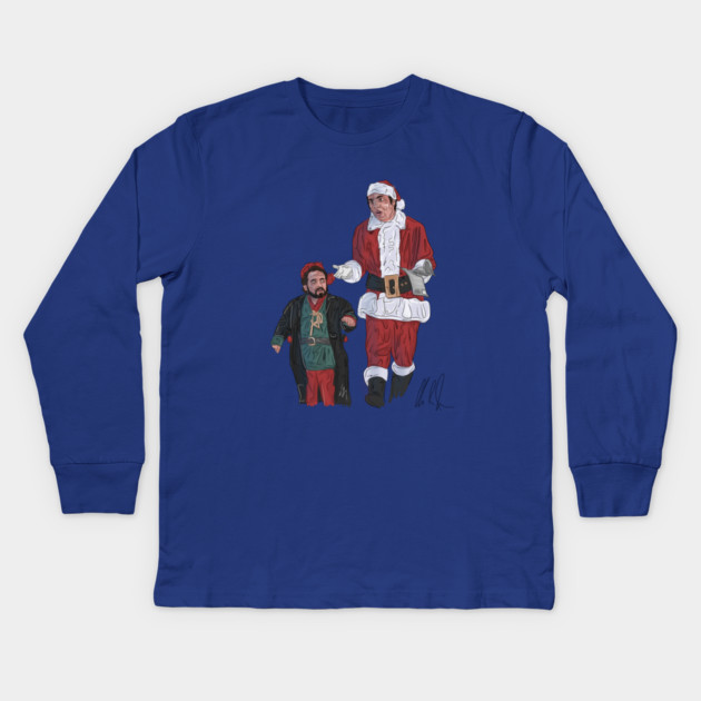Seinfeld: Cosmo Claus & Mickey the Elf Kids Long Sleeve T-Shirt by 51Deesigns