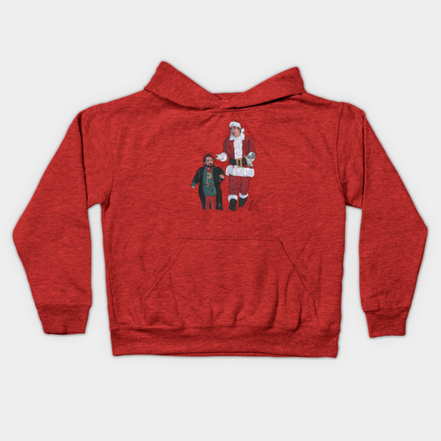 Seinfeld: Cosmo Claus & Mickey the Elf Kids Hoodie by 51Deesigns