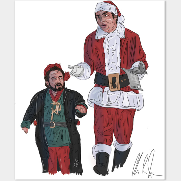 Seinfeld: Cosmo Claus & Mickey the Elf Wall Art by 51Deesigns