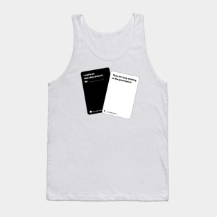 Area 51: Card Against Aliens Tank Top