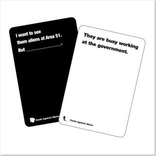 Area 51: Card Against Aliens Posters and Art
