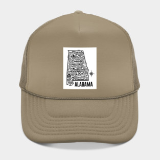 Alabama Map Hat