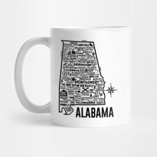 Alabama Map Mug