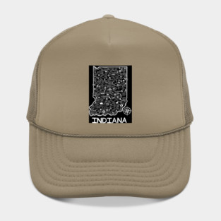 Indiana Map Hat