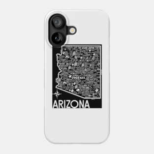 Arizona Map Phone Case