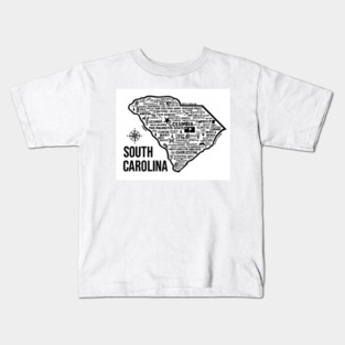 South Carolina Map Kids T-Shirt