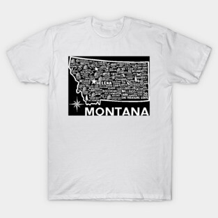 Montana Map T-Shirt