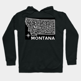 Montana Map Hoodie