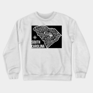 South Carolina Map Crewneck Sweatshirt