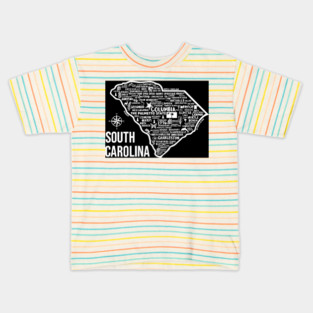 South Carolina Map Kids T-Shirt