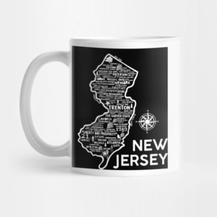 New Jersey map Mug