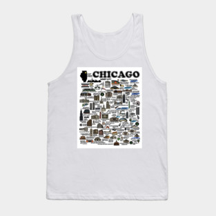 Chicago Map Tank Top