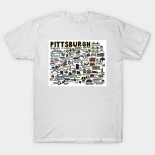 Pittsburgh Map T-Shirt