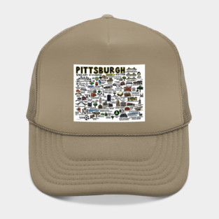 Pittsburgh Map Hat