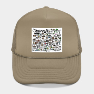 Cincinnati Ohio Map Hat