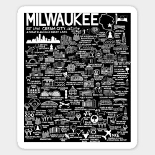 Milwaukee Map Sticker