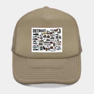 Detroit Map Hat