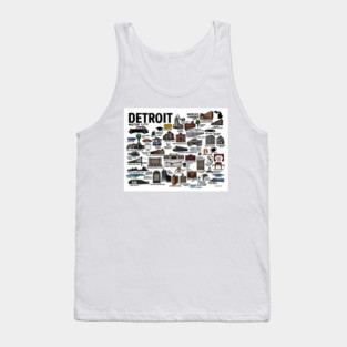 Detroit Map Tank Top
