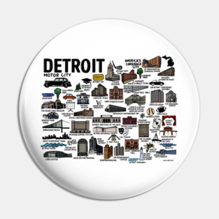 Detroit Map Pin