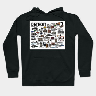 Detroit Map Hoodie