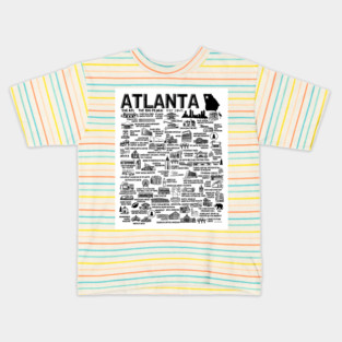 Atlanta Map Kids T-Shirt