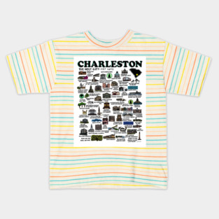 Charleston Map Kids T-Shirt